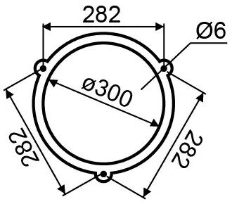 Габаритные и установочные размеры звонка громкого боя EBL-3002