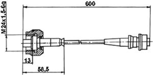 Рис.1. Габаритные размеры датчика давления ВТ 308