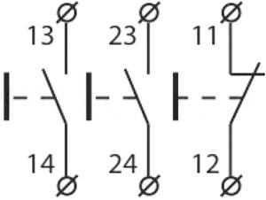 Рис.2. Схема подключения поста управления XAL-B334