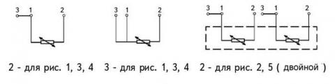 Схема соединения преобразователей ТСМ-1187, ТСП-1187