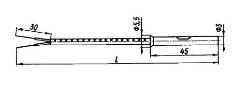 Схема габаритов преобразователя ТХК-3088