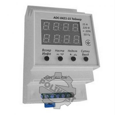Таймер недельный/суточный ADC-0421-15 фото 1