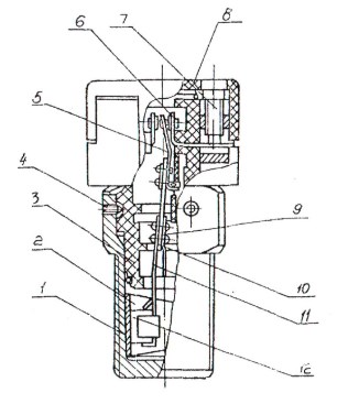Схема конструкции реле ТРМ-11